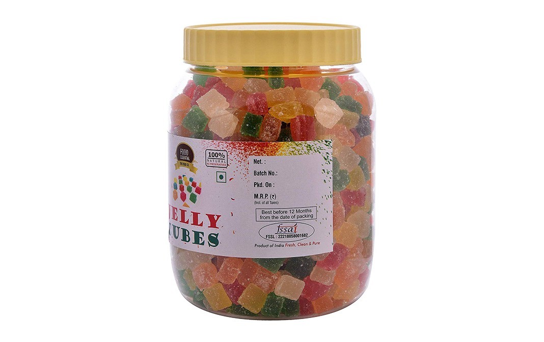 Food Essential Jelly Cubes    Plastic Jar  250 grams